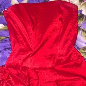 Rose Strapless Prom Dress